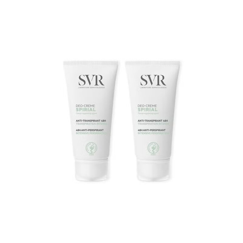 SVR Spirial Deo-Creme Antitranspirante 48h 2x50ml