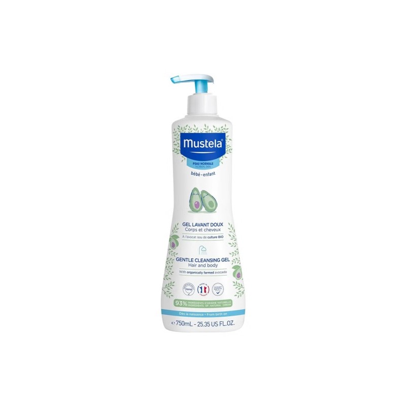 Mustela Gel de Baño Suave con Aguacate BIO 750ml