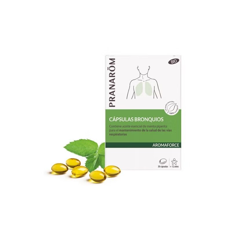 Pranarôm Aromaforce Cápsulas Bronquios BIO 30caps